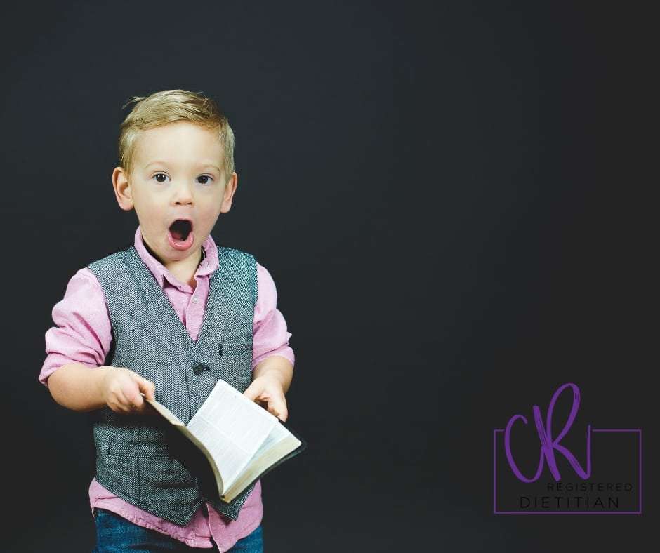 boy with mouth open